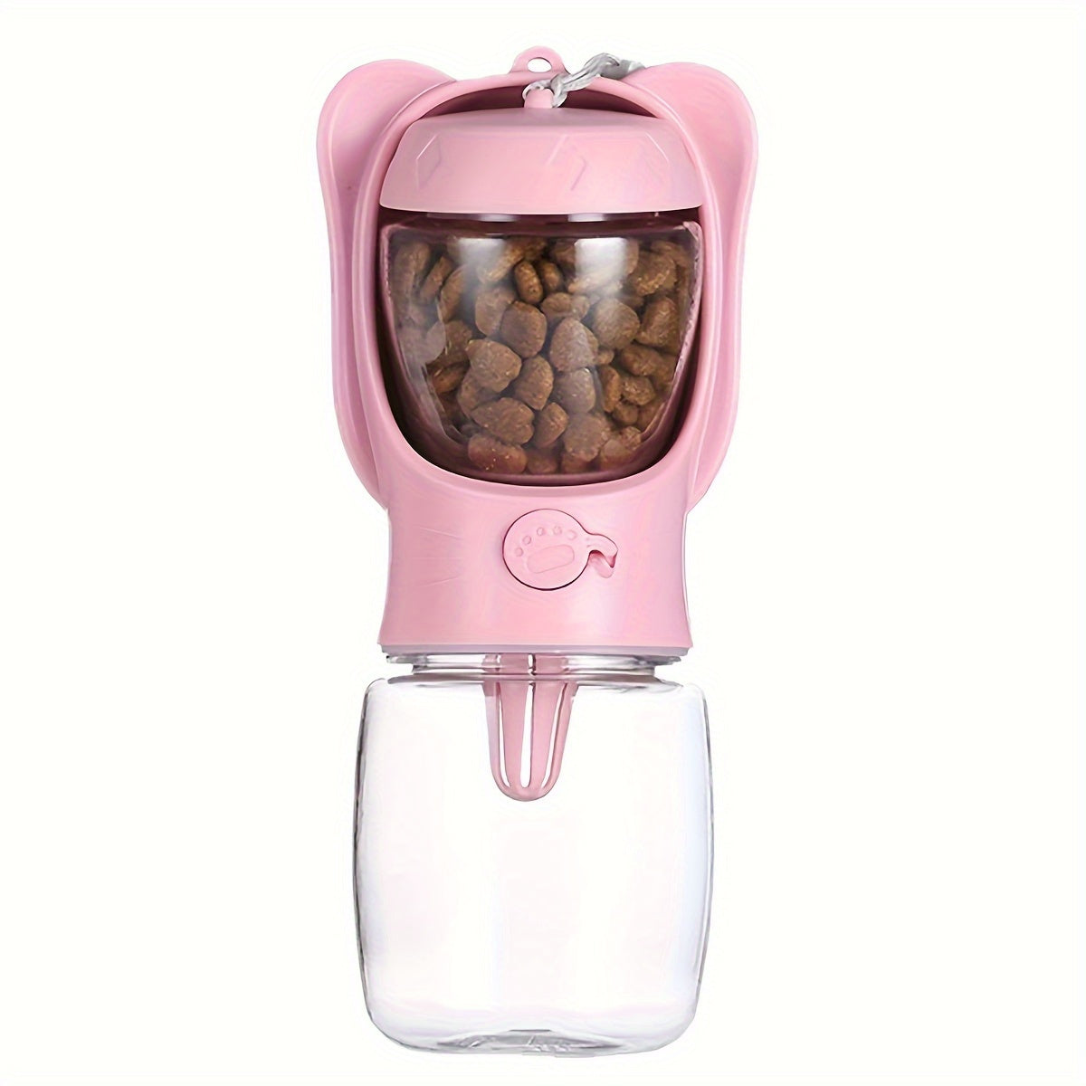 Gourde de Voyage 2-en-1 pour Chien et Chat – Distributeur d’Eau + Compartiment à Nourriture Intégré