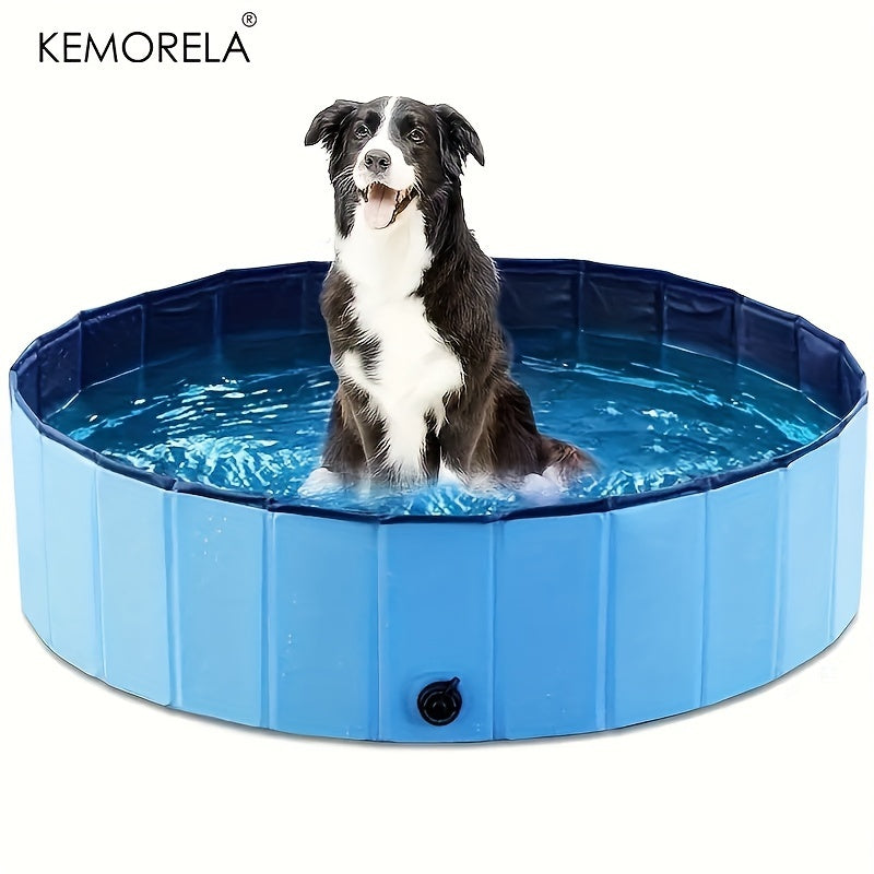Baignoire Pliable Grande Taille pour Chien – Bassin de Douche ou Piscine Portable, Idéal pour Toilettage & Été