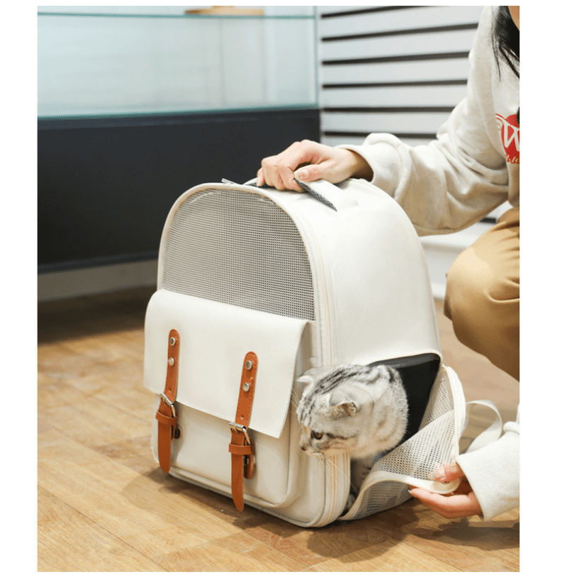 Sac à Dos Respirant pour Chats et Petits Chiens – Grande Capacité & Confort Optimal