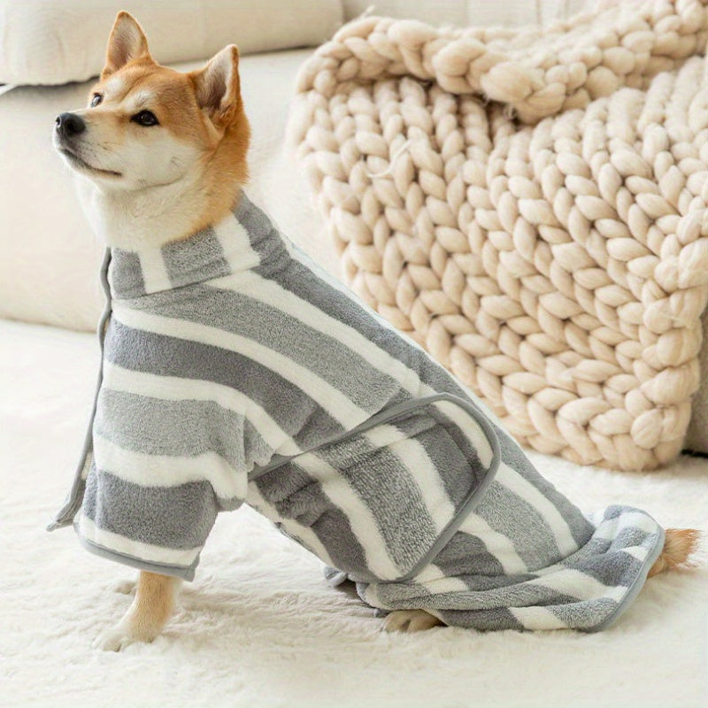 Serviette de Bain Grand Format pour Animaux – Serviette Séchante Ultra-Absorbante et à Séchage Rapide – Peignoir de Bain pour Chien ou Chat