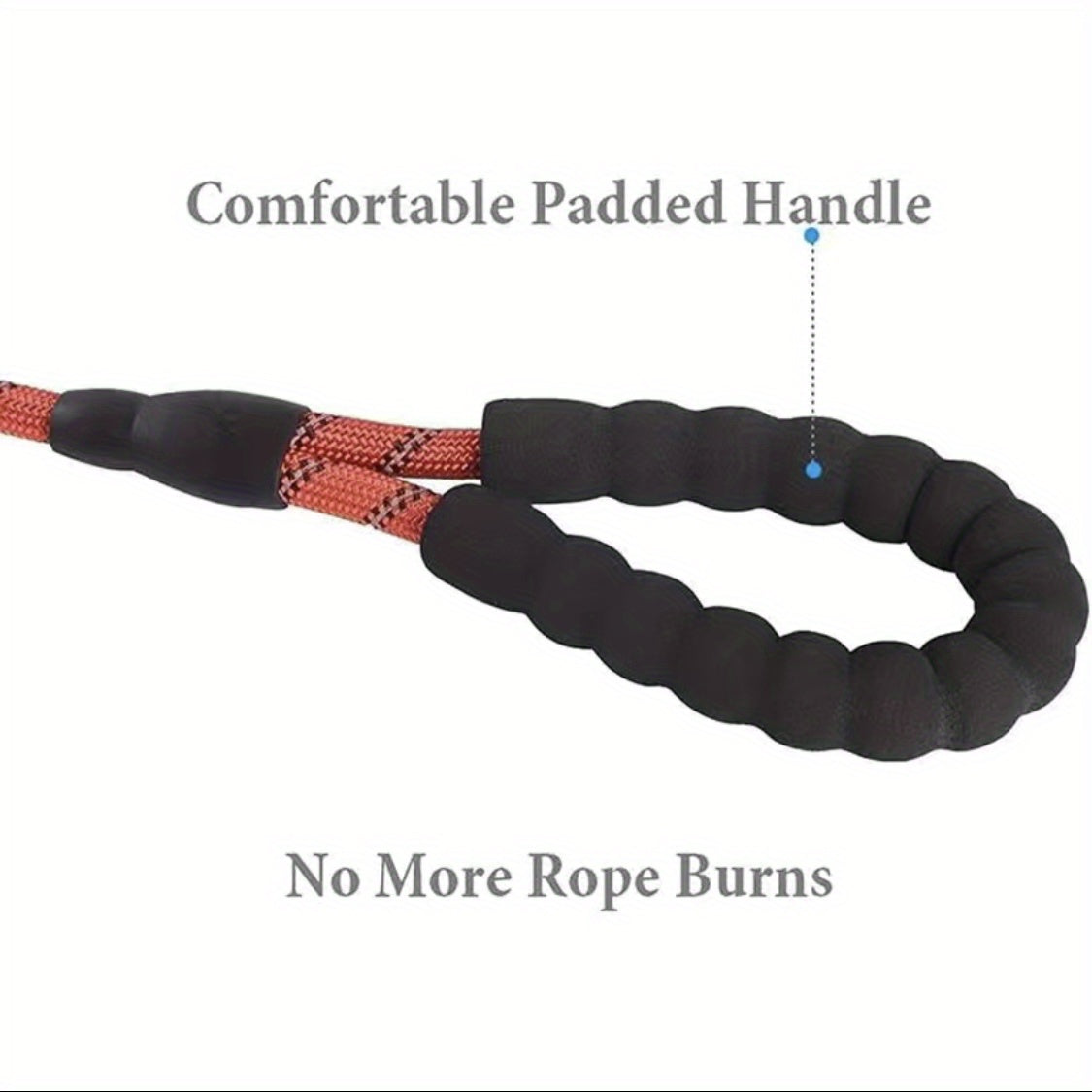 Laisse en Nylon Renforcée pour Chien – Corde Ronde Réfléchissante, Épaissie et Allongée – Laisse de Traction pour Chiens Moyens et Grands