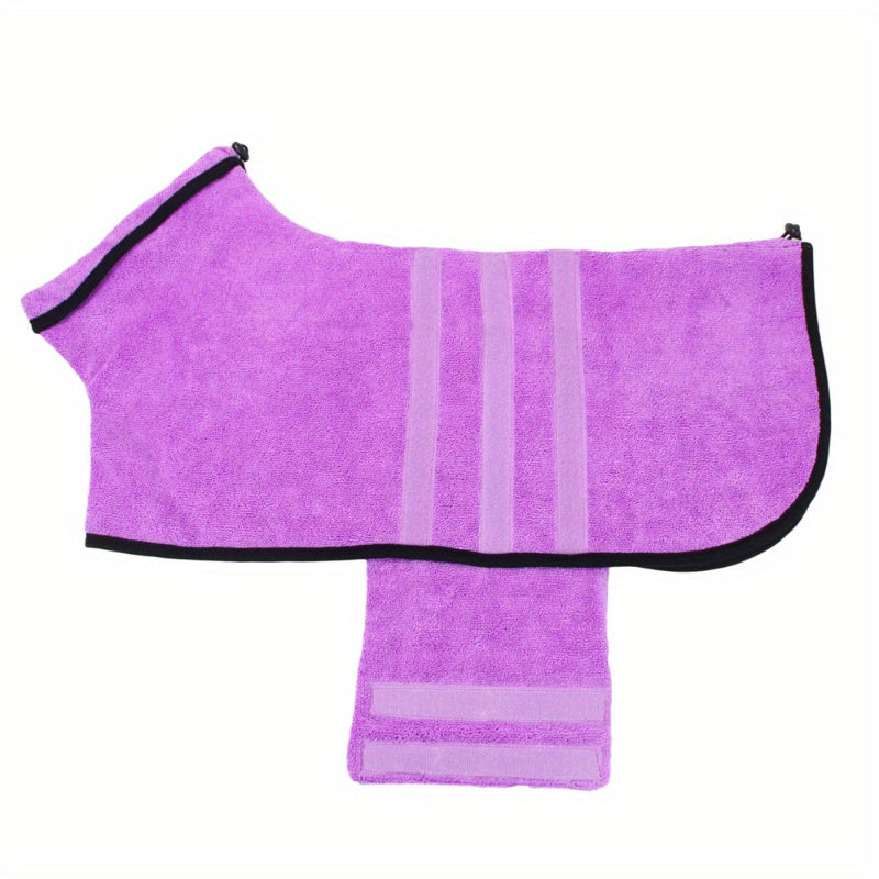 Peignoir de Bain pour Chien – Serviette Ultra-Absorbante, Séchage Rapide, Lavable en Machine
