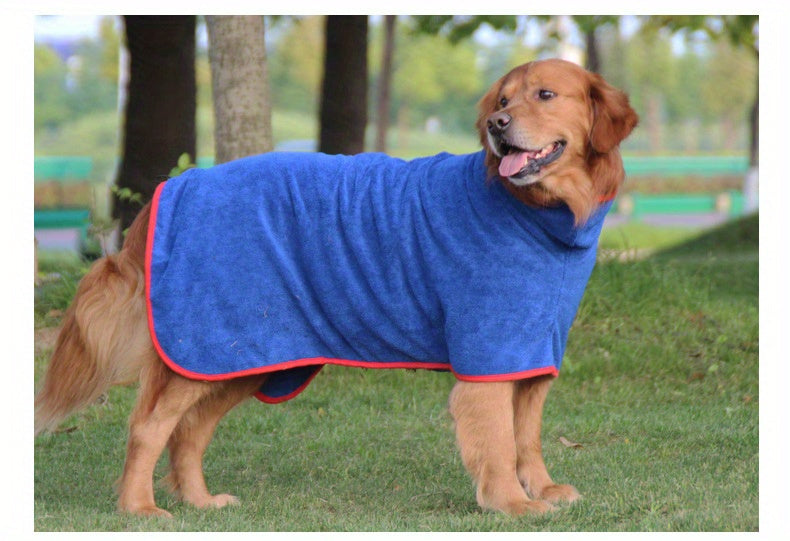 Peignoir de Bain pour Chien – Serviette Ultra-Absorbante, Séchage Rapide, Lavable en Machine