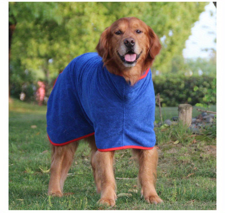 Peignoir de Bain pour Chien – Serviette Ultra-Absorbante, Séchage Rapide, Lavable en Machine