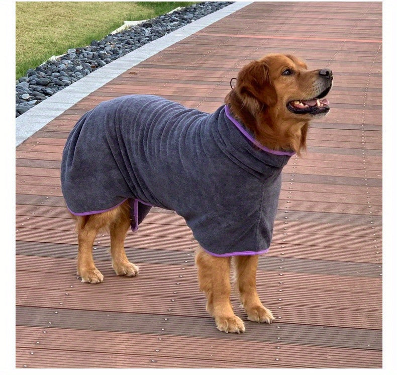 Peignoir de Bain pour Chien – Serviette Ultra-Absorbante, Séchage Rapide, Lavable en Machine