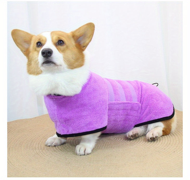 Peignoir de Bain pour Chien – Serviette Ultra-Absorbante, Séchage Rapide, Lavable en Machine