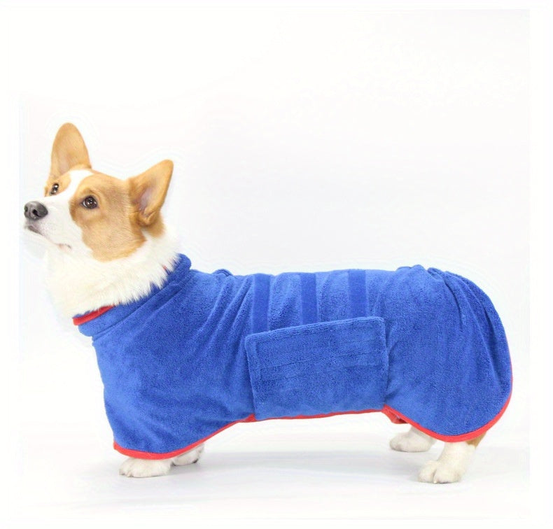 Peignoir de Bain pour Chien – Serviette Ultra-Absorbante, Séchage Rapide, Lavable en Machine