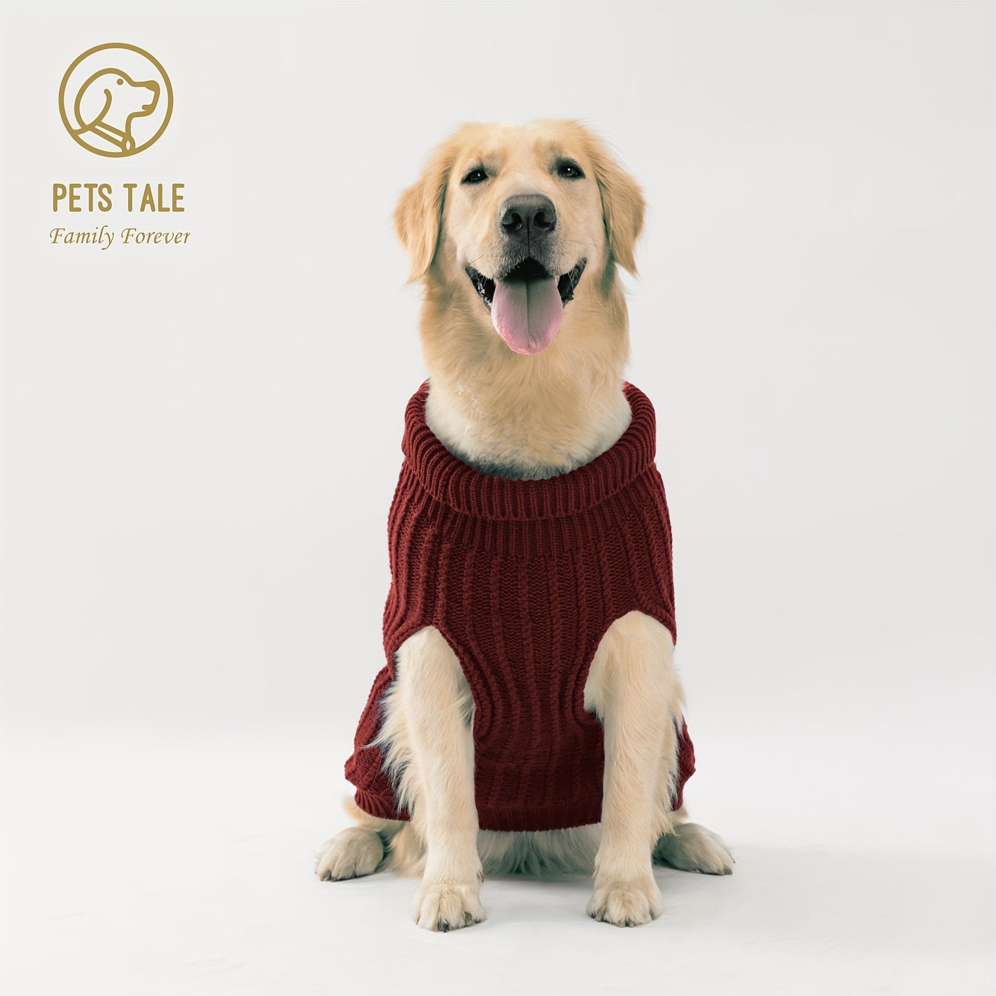 Pull Tricoté Uni pour Chien – Vêtement Chaud pour l’Automne et l’Hiver – 1 Pièce – Chandail Douillet pour Animaux