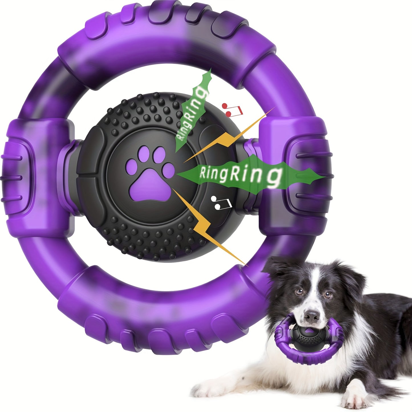 Jouet à Mâcher pour Chien en Forme de Volant – Jouet Interactif de Nettoyage Dentaire et d’Entraînement – Convient aux Chiens de Taille Moyenne