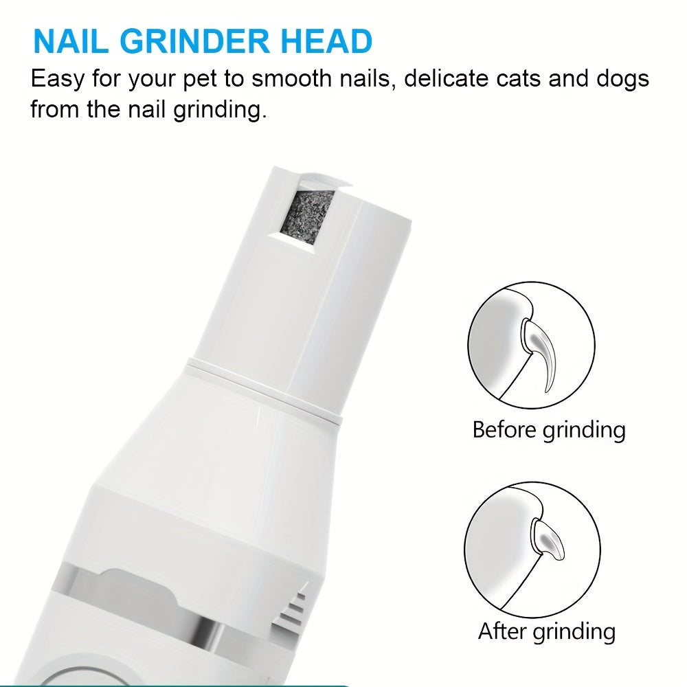 Tondeuse Électrique 4-en-1 pour Chiens et Chats – Kit de Toilettage Silencieux Rechargeable USB – Rasoir pour Animaux à Faible Bruit – Idéal pour Petits et Moyens Chiens et Chats