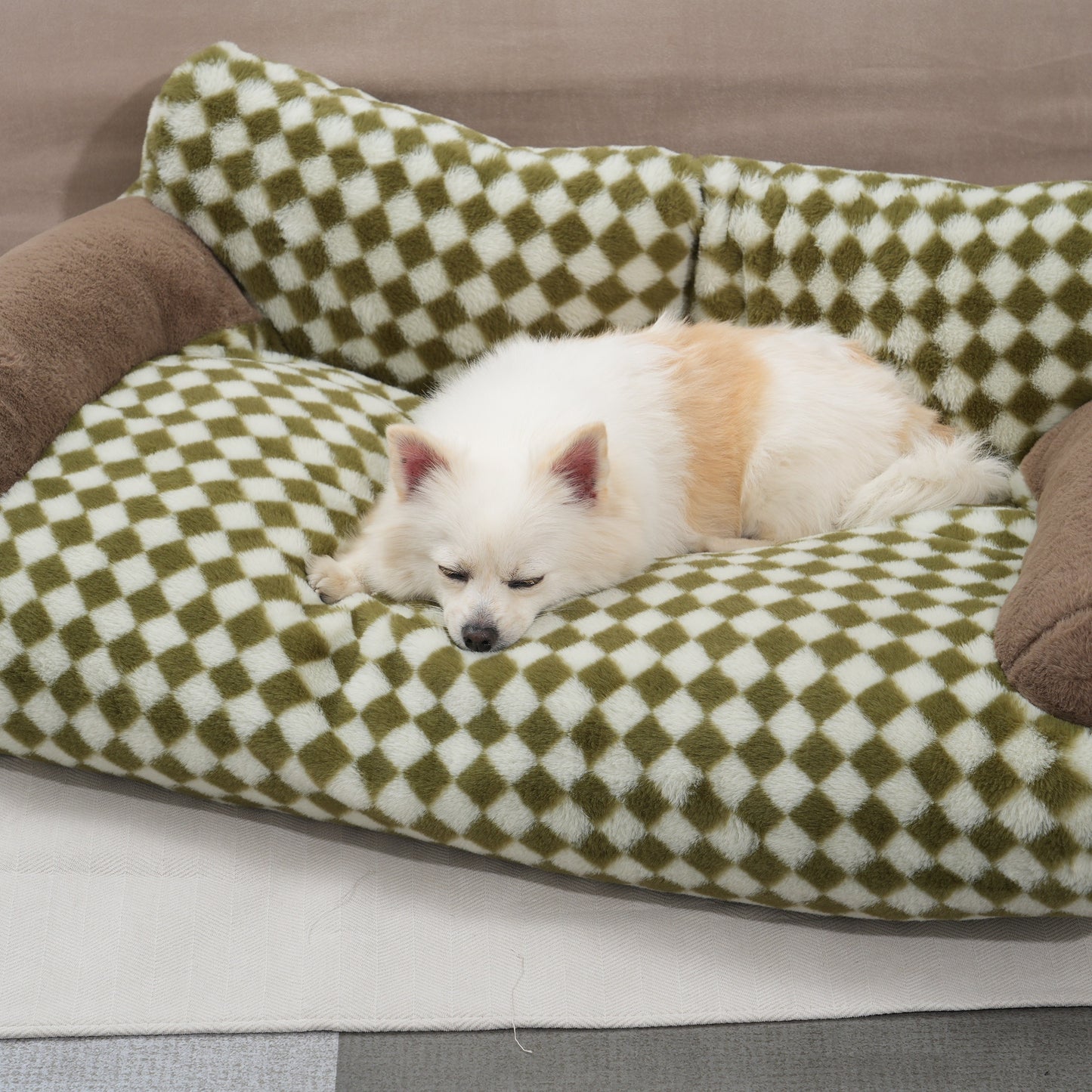 Nid Douillet en Peluche pour Animaux – Panier Confortable et Moelleux pour Chien & Chat