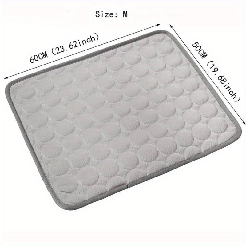 Tapis Rafraîchissant pour Chien BEIYU PET – Lit d'Été Autorefroidissant avec Gel Rafraîchissant – Tissu Polyester Résistant – Design Carré Confortable pour Chiens de Petite à Moyenne Taille