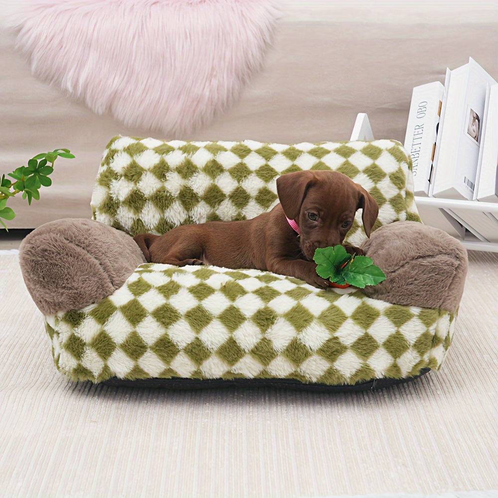 Nid Douillet en Peluche pour Animaux – Panier Confortable et Moelleux pour Chien & Chat