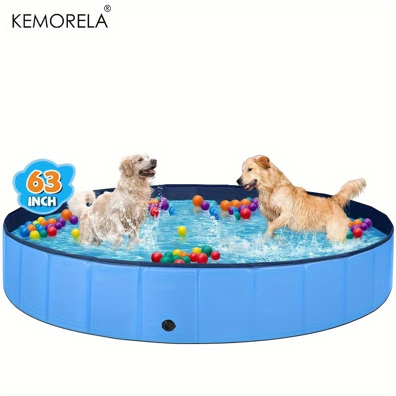 Baignoire Pliable Grande Taille pour Chien – Bassin de Douche ou Piscine Portable, Idéal pour Toilettage & Été
