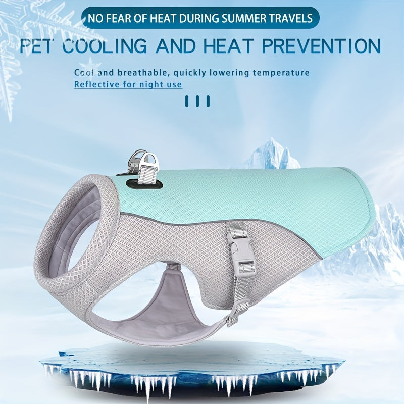 Gilet Rafraîchissant Respirant pour Chien – Veste Anti-Chaleur Été, Réglable & Ultra-Léger