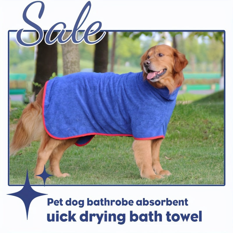 Peignoir de Bain pour Chien – Serviette Ultra-Absorbante, Séchage Rapide, Lavable en Machine