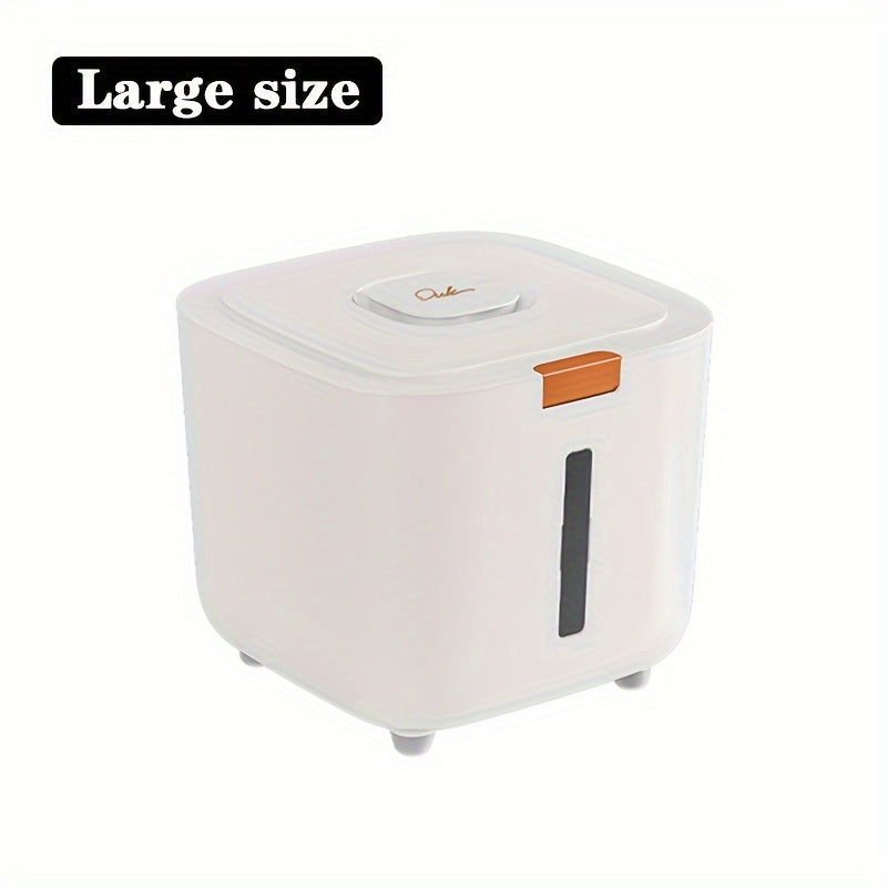 Conteneur Hermétique de Rangement pour Croquettes – Seau de Stockage Anti-Humidité & Anti-Insectes avec Support Antidérapant