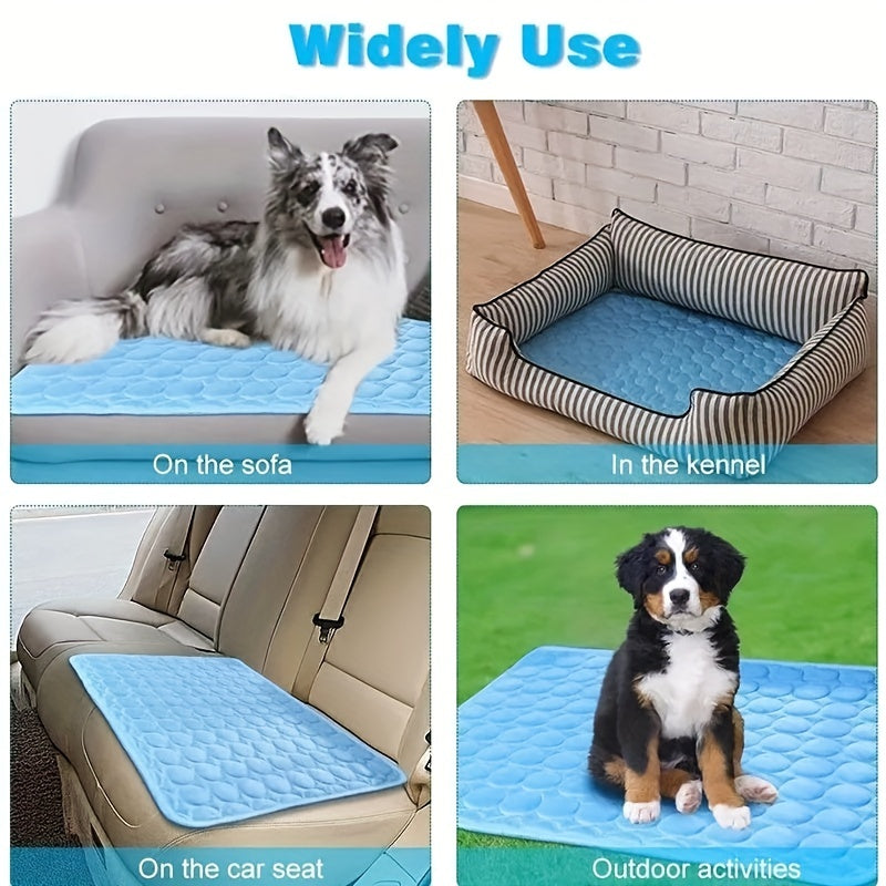 Tapis Rafraîchissant pour Chien BEIYU PET – Lit d'Été Autorefroidissant avec Gel Rafraîchissant – Tissu Polyester Résistant – Design Carré Confortable pour Chiens de Petite à Moyenne Taille