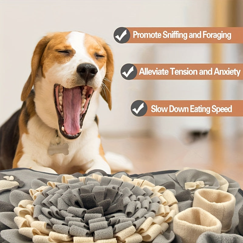 Tapis de Fouille pour Chien – 1 Pièce – Tapis de Stimulation Interactive et d’Alimentation Lente – Durable et Lavable – Pour Dressage, Recherche et Réduction de l’Anxiété