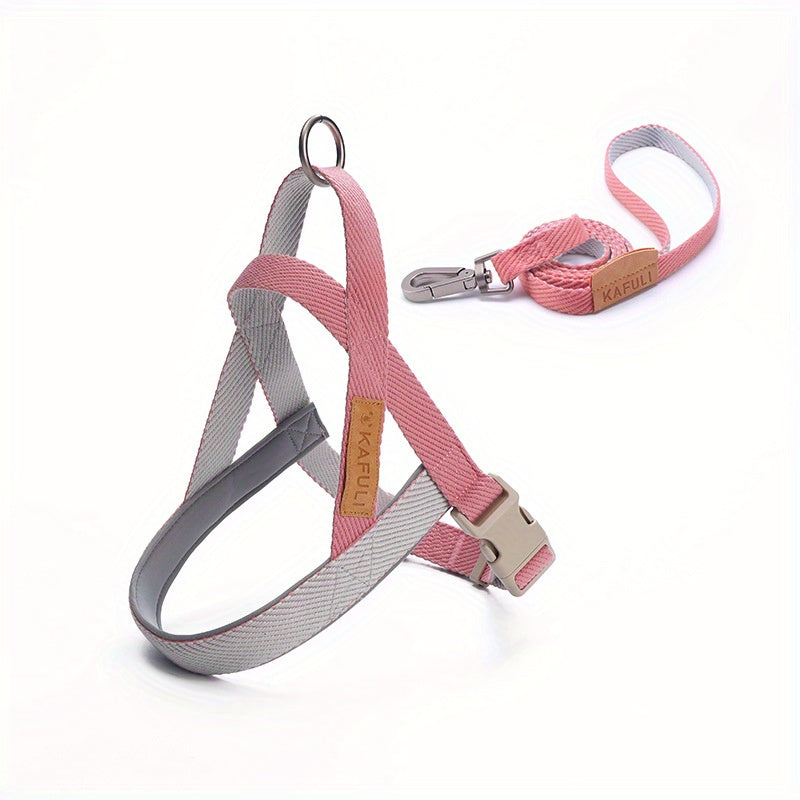 Ensemble Harnais et Laisse Ultra-Confort pour Petits et Moyens Chiens – Pour des Promenades Sécurisées et Agréables