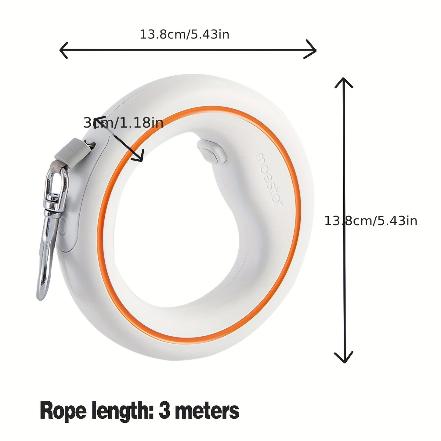 Laisse Télescopique pour Chien – Solide, Extensible et Confortable pour Moyens et Grands Chiens