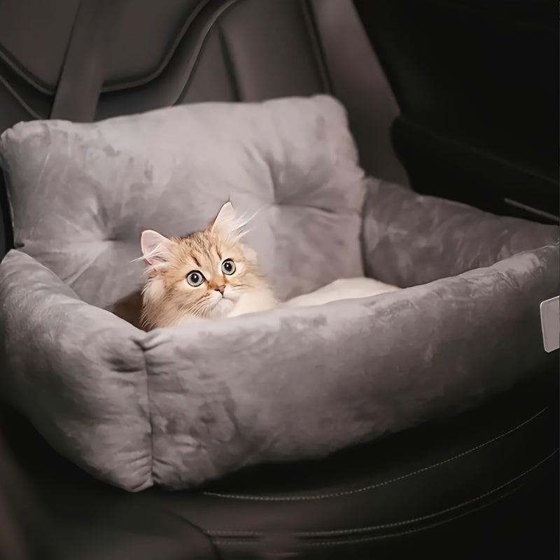 Siège-Auto Confortable pour Chien – Transport Sécurisé, Portable & Lavable, Parfait pour les Voyages en Voiture