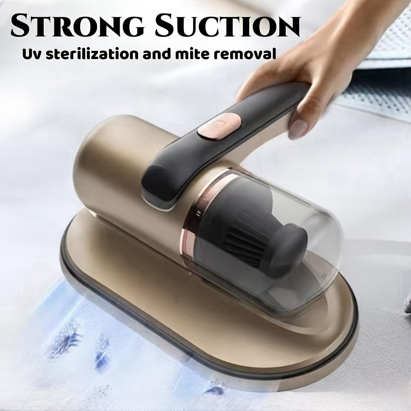 Aspirateur Anti-Acariens Compact – Stérilisation UV, Élimination Efficace des Poils d’Animaux, Poussière, Squames et Acariens – Idéal pour Matelas, Canapé, Tapis et Literie