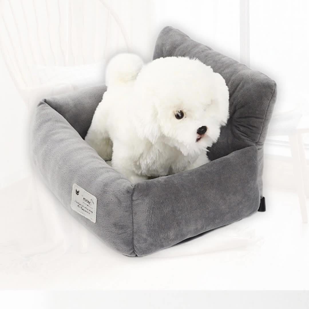 Siège-Auto Confortable pour Chien – Transport Sécurisé, Portable & Lavable, Parfait pour les Voyages en Voiture