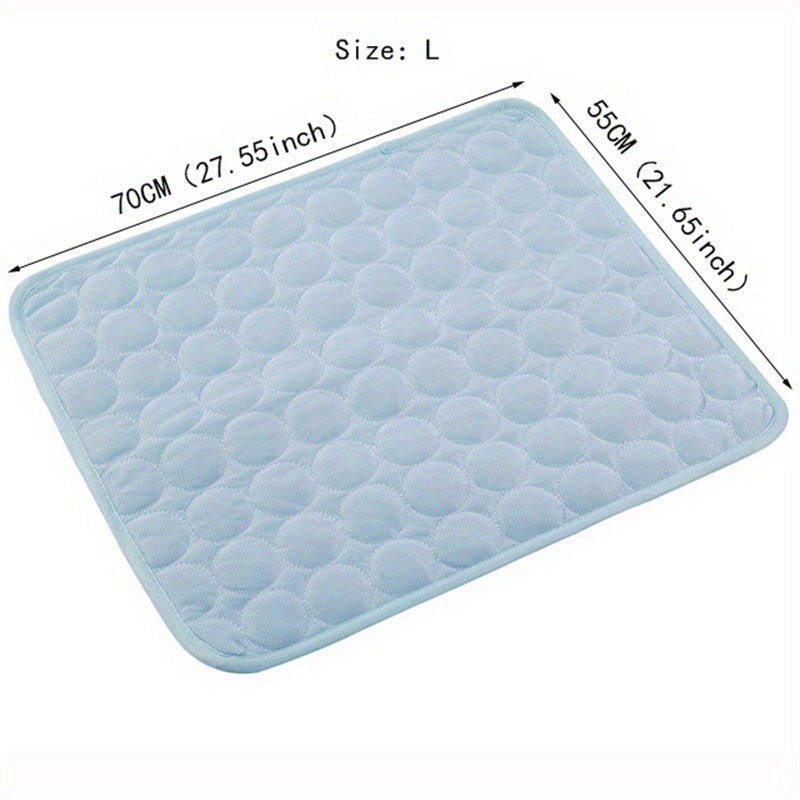 Tapis Rafraîchissant pour Chien BEIYU PET – Lit d'Été Autorefroidissant avec Gel Rafraîchissant – Tissu Polyester Résistant – Design Carré Confortable pour Chiens de Petite à Moyenne Taille