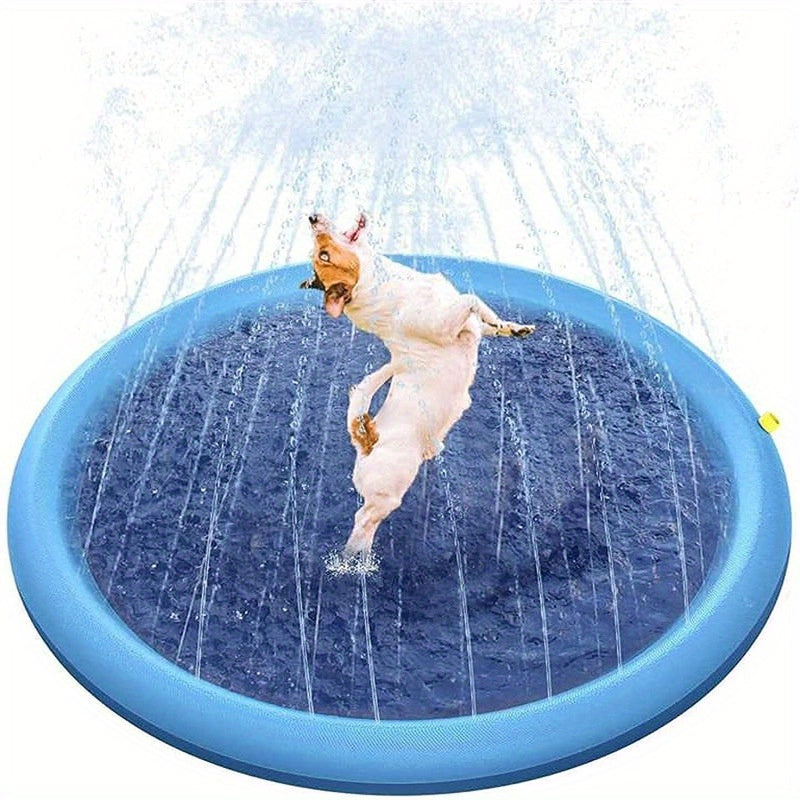 Tapis de Jeu Aquatique pour Animaux – Piscine de Bain pour Chien – Bassin Estival Épais et Résistant – Jouet d’Eau Extérieur pour l’Été