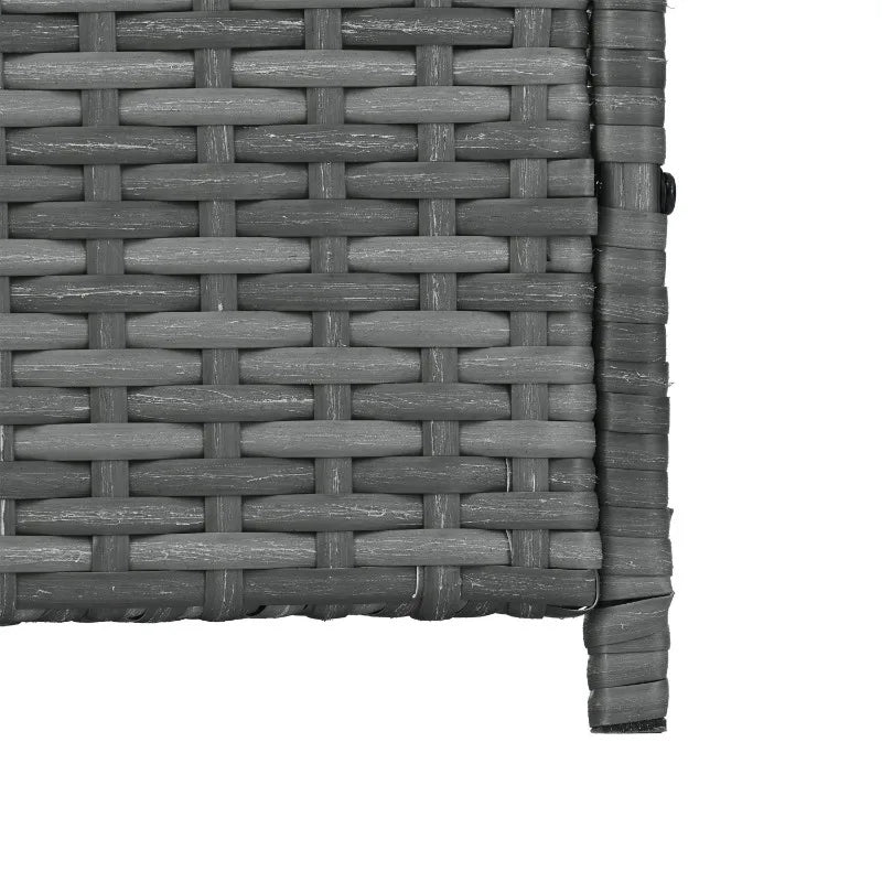 Lit pour Chien et Mobilier d’Extérieur pour Animaux – Panier en Rotin PE pour Chien ou Chat, Meuble de Terrasse Résistant aux Intempéries
