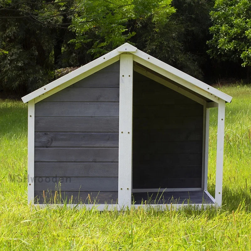 Livraison Rapide – Grande Niche pour Chien en Bois d’Extérieur, Étanche, Coupe-Vent et Chaude – Chenil Spacieux pour Chiots et Chiens Adultes