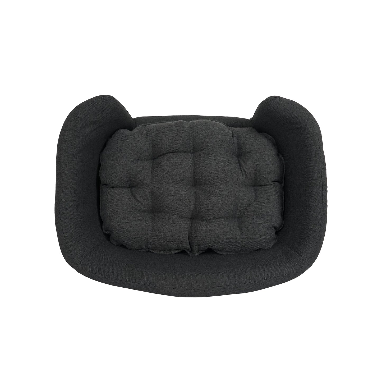 Lit pour Chien Rectangulaire Classique FCJ – Pour Petits Animaux, Housse Amovible, Design Rayé ou Uni, Motif Animalier, Tissu Suédine et Peluche Douce