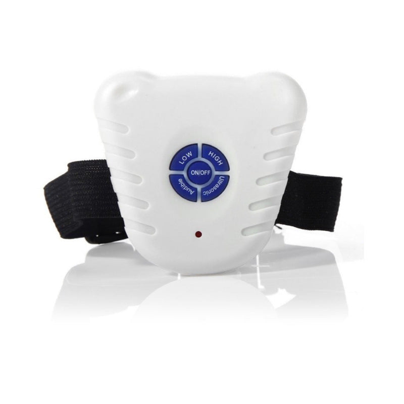Collier Anti-Aboiement Ultrasonique Réglable et Étanche – Dispositif de Dressage avec Contrôle des Aboiements pour Petits Chiens, avec Bouton Clicker
