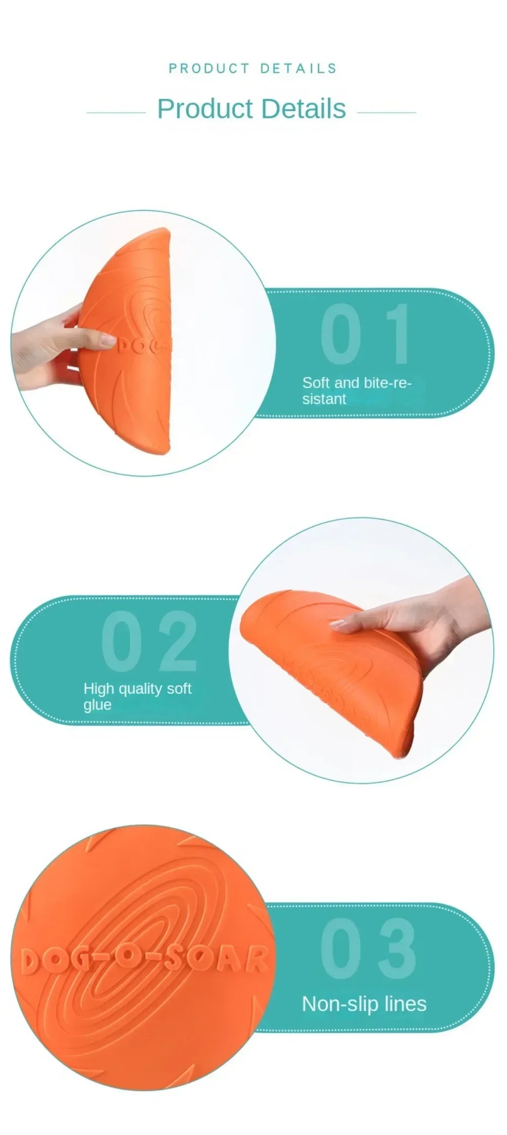 Frisbee pour Chien Multicolore – Disque Volant en Silicone Souple pour Jeux et Dressage – Jouet Interactif d’Extérieur pour Chiens de Toutes Tailles
