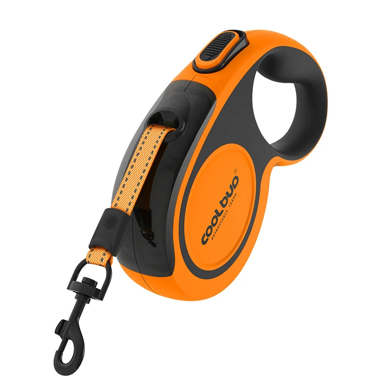Laisse Rétractable de Luxe 5M pour Chien – Laisse Automatique Extensible pour Chiens de Grande, Moyenne et Petite Taille, Chats et Chiots