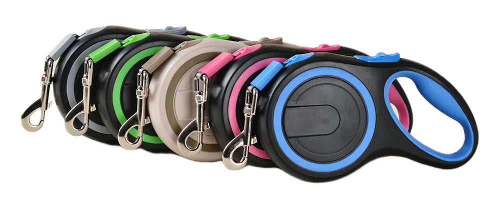 Laisse Rétractable 8M/5M pour Chien de Grande Taille – Laisse Automatique Extensible Robuste pour la Marche, la Course et la Randonnée