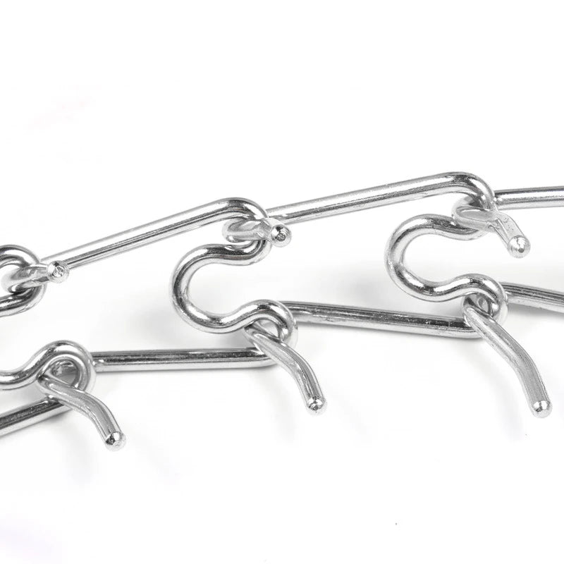 Collier de Dressage Anti-Traction à Pointes – Acier Inoxydable avec Embouts en Caoutchouc, Taille Ajustable