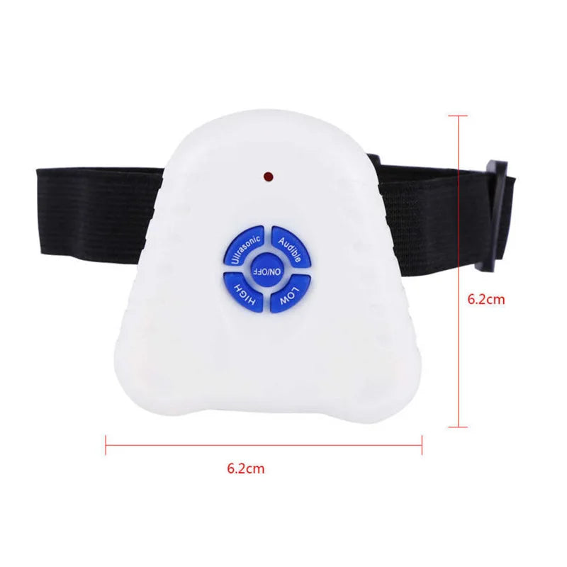 Collier Anti-Aboiement Ultrasonique Réglable et Étanche – Dispositif de Dressage avec Contrôle des Aboiements pour Petits Chiens, avec Bouton Clicker