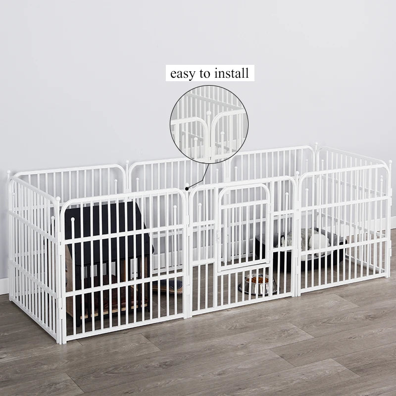 Parc de Jeu Extérieur pour Animaux – Enclos Portable pour Chiens et Chiots – Clôture Pliable de Jardin ou Camping – Idéal pour Petits Chiens comme le Caniche (Teddy)