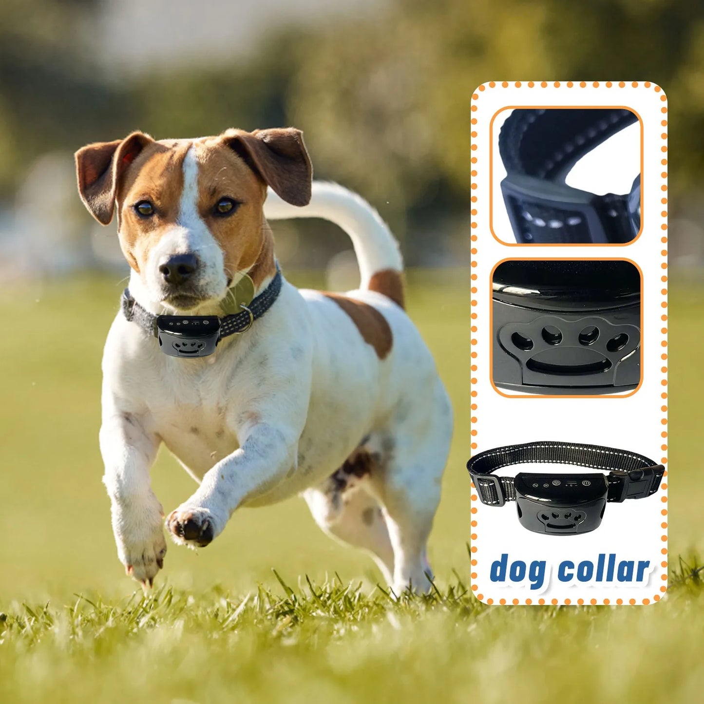 Collier Anti-Aboiement pour Chien – Ultrasons & Vibration, Recharge USB, Dressage Électrique Doux