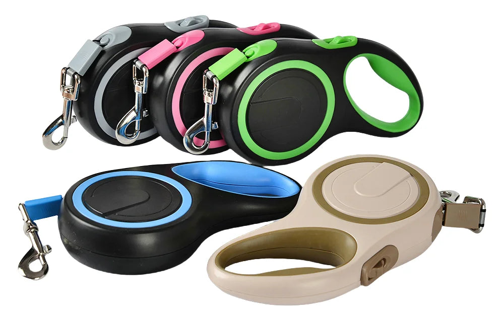 Laisse Rétractable 8M/5M pour Chien de Grande Taille – Laisse Automatique Extensible Robuste pour la Marche, la Course et la Randonnée