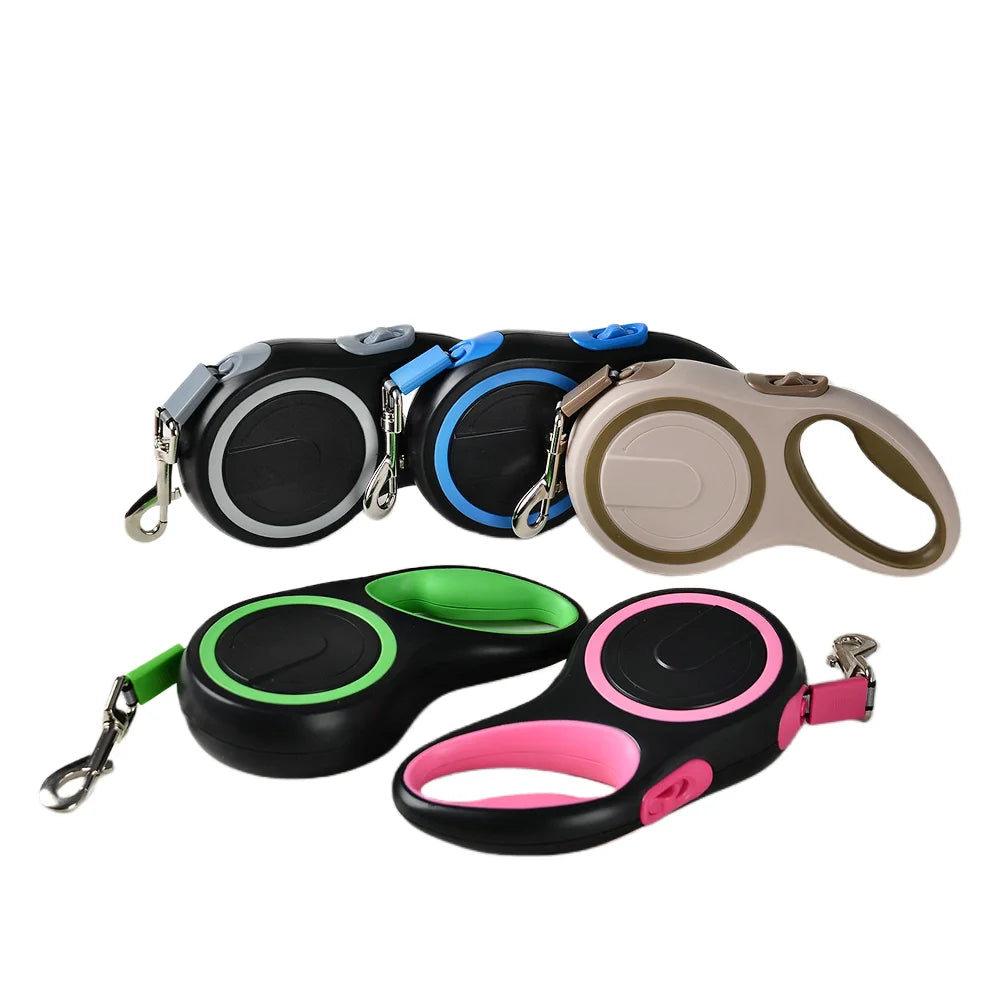 Laisse Rétractable 8M/5M pour Chien de Grande Taille – Laisse Automatique Extensible Robuste pour la Marche, la Course et la Randonnée