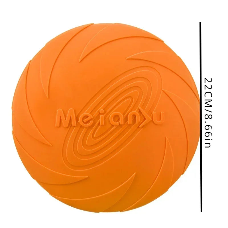 Frisbee pour Chien Multicolore – Disque Volant en Silicone Souple pour Jeux et Dressage – Jouet Interactif d’Extérieur pour Chiens de Toutes Tailles