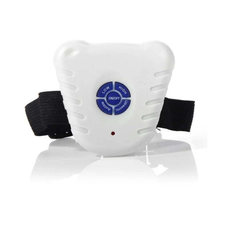 Collier Anti-Aboiement Ultrasonique Réglable et Étanche – Dispositif de Dressage avec Contrôle des Aboiements pour Petits Chiens, avec Bouton Clicker