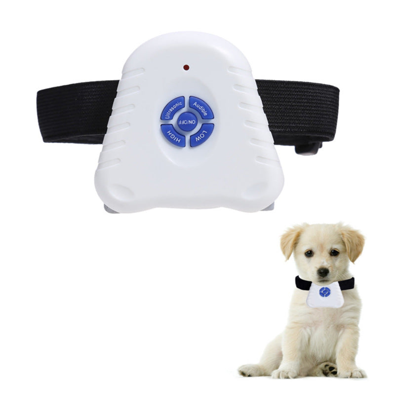 Collier Anti-Aboiement Ultrasonique Réglable et Étanche – Dispositif de Dressage avec Contrôle des Aboiements pour Petits Chiens, avec Bouton Clicker