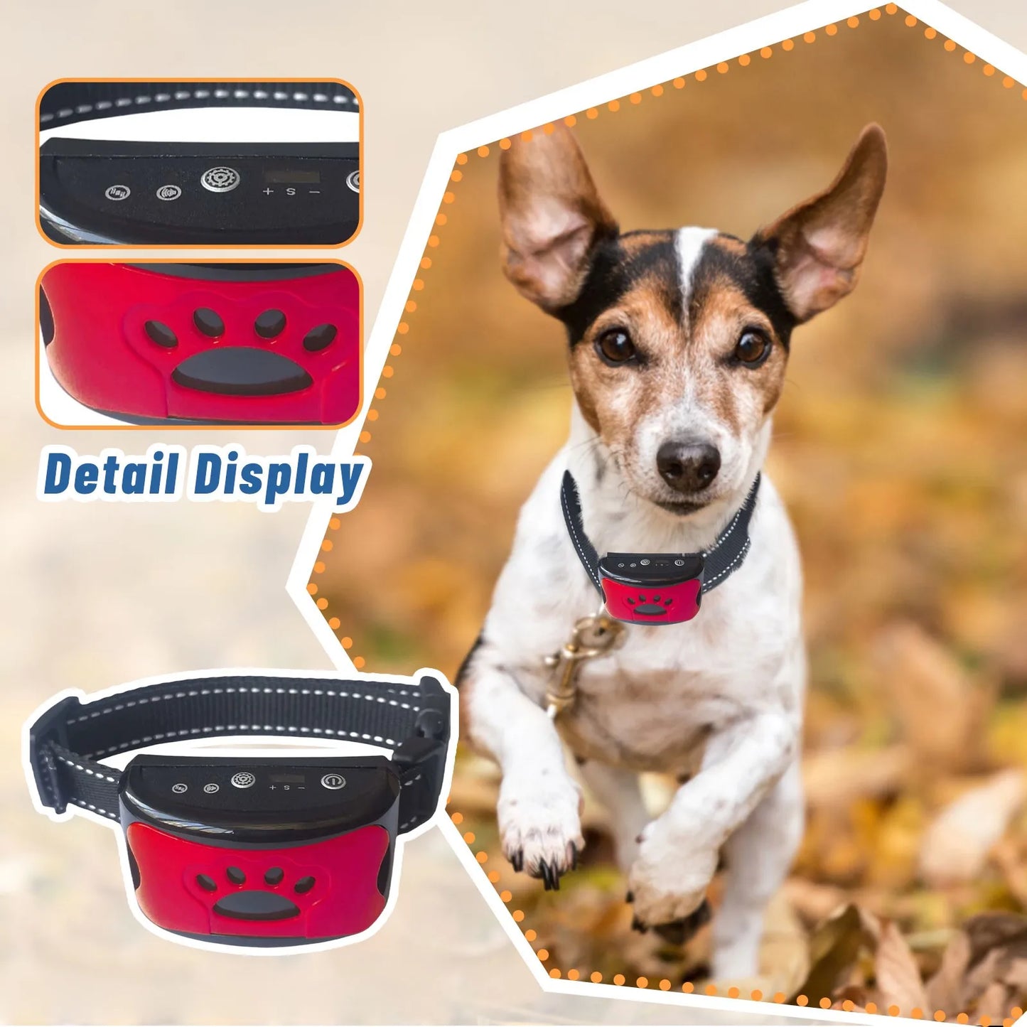 Collier Anti-Aboiement pour Chien – Ultrasons & Vibration, Recharge USB, Dressage Électrique Doux