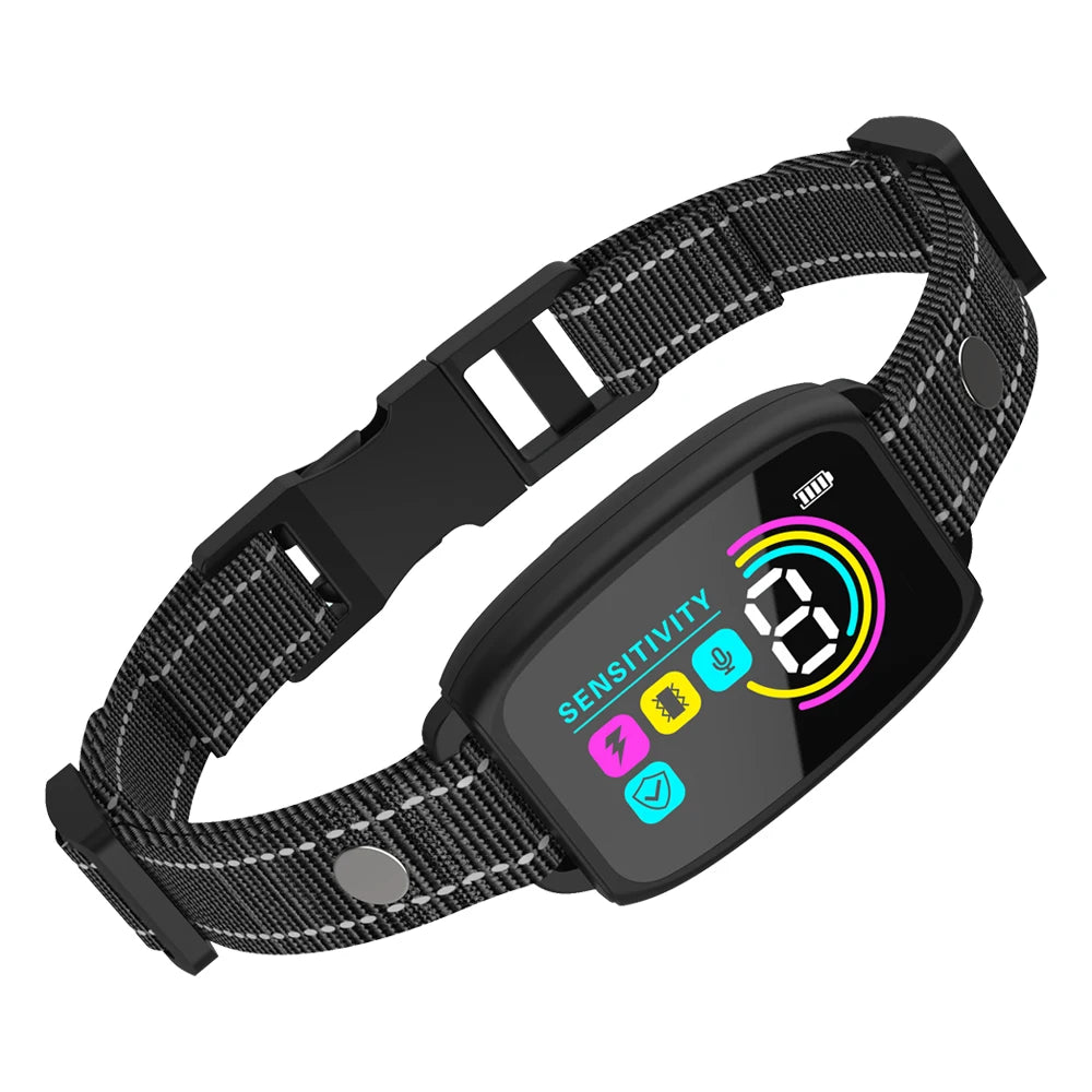 Collier Anti-Aboiement Automatique pour Chien – Ultrasons & Vibration, Étanche & Rechargeable Type-C