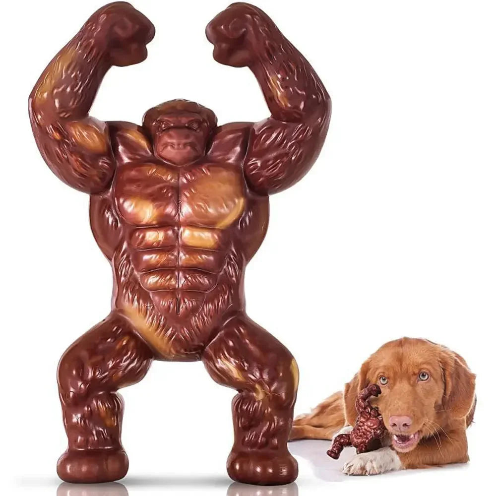Jouet à Mâcher Indestructible en Forme de Gorille pour Chien – Bâton Ultra Résistant pour Mâcheurs Agressifs et Chiens de Grande Taille – Cadeau Durable pour Animal