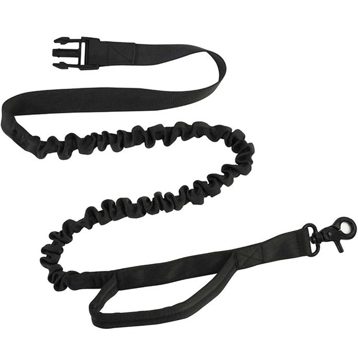 Laisse pour Chien Mains Libres pour la Course et la Marche – Laisse Réfléchissante avec Ceinture Élastique Rétractable et Sacoche à la Taille